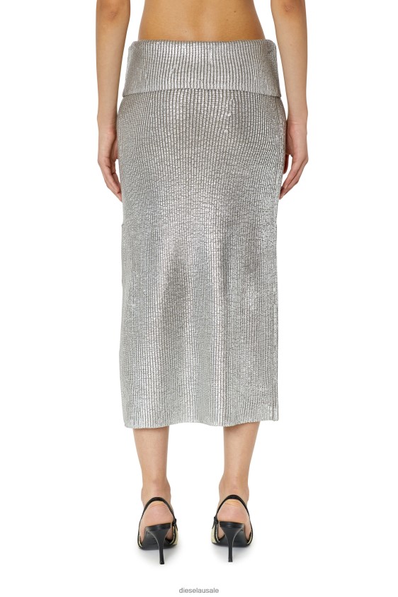 Diesel m-adhuette Apparel Light Grey Women 2XT44N1029