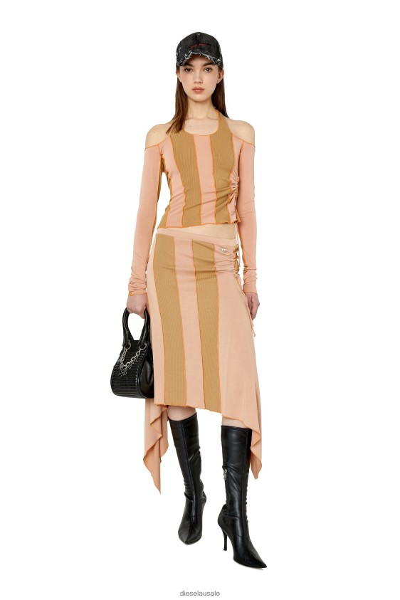 Diesel o-lind Apparel Pink/Brown Women 2XT44N1036
