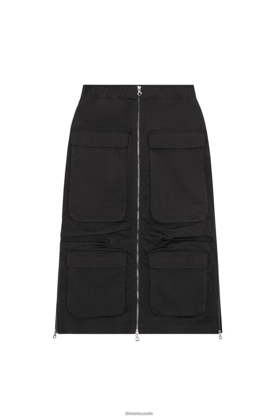 Diesel o-mirt Apparel Black Women 2XT44N1023
