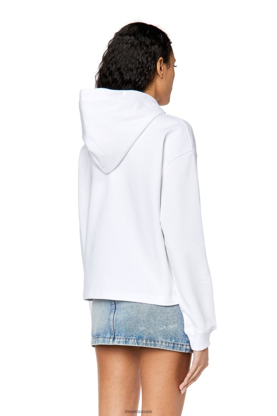 Diesel f-jaralabel-hood Apparel White Women 2XT44N894