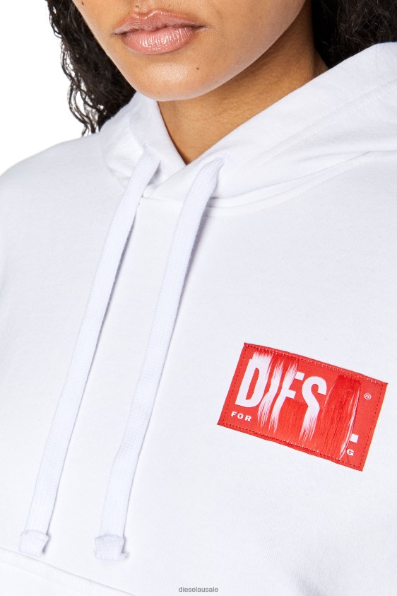Diesel f-jaralabel-hood Apparel White Women 2XT44N894