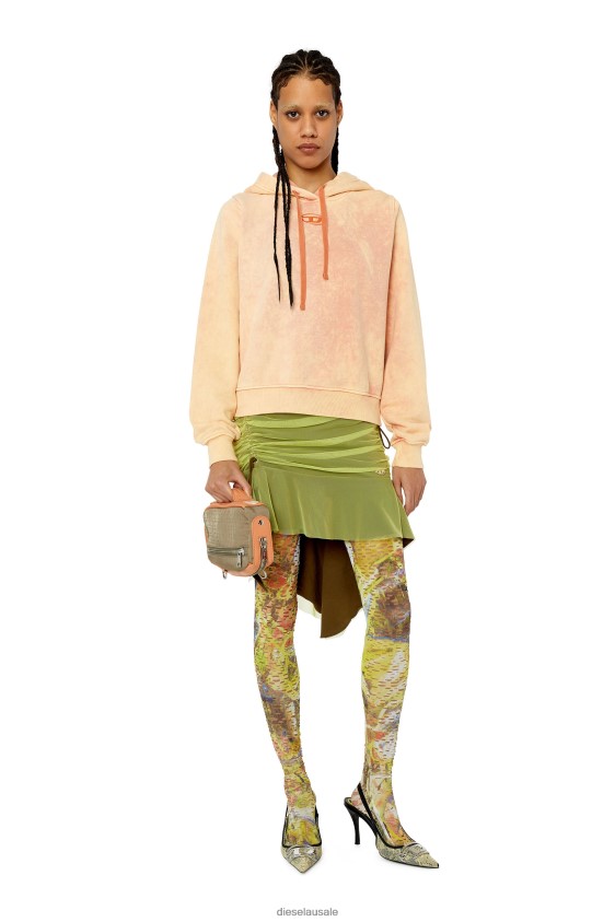 Diesel f-reggy-hood-g2 Apparel Orange Women 2XT44N895