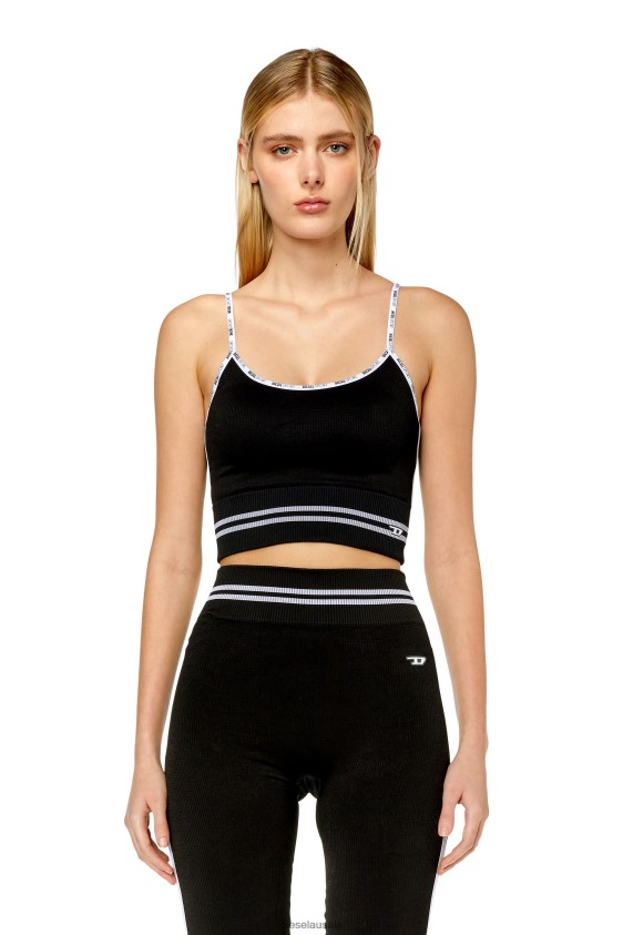 Diesel awb-fanny-wt27 Apparel Black Women 2XT44N937