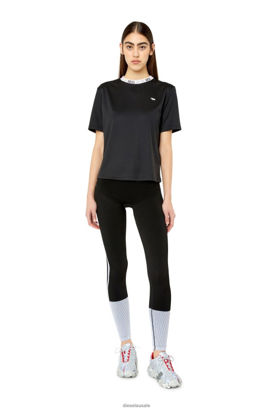 Diesel awtee-piper-ht38 Apparel Black Women 2XT44N953