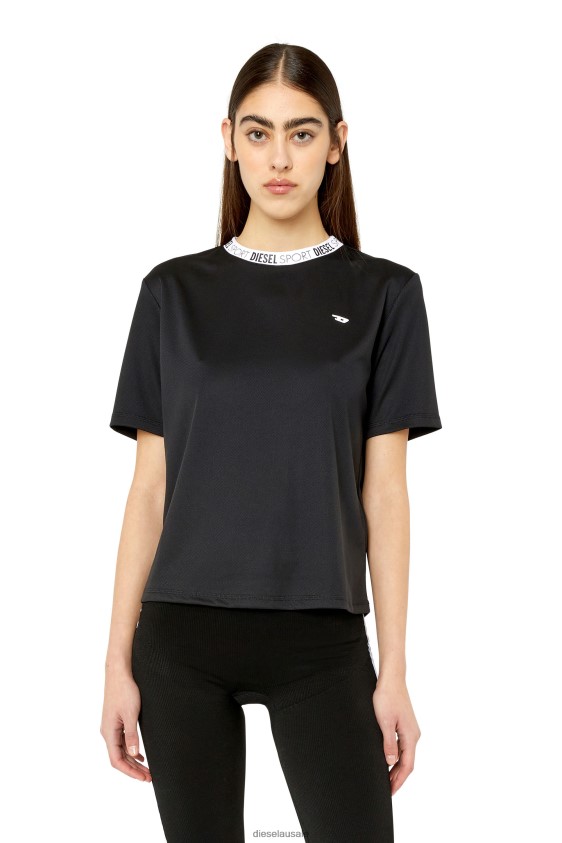 Diesel awtee-piper-ht38 Apparel Black Women 2XT44N953