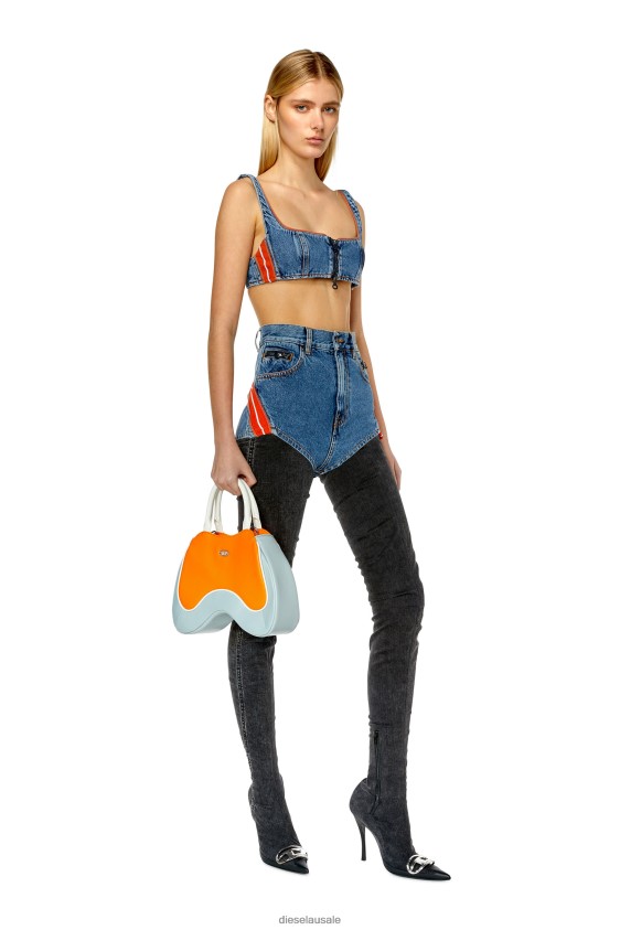 Diesel de-gelsy Apparel Medium blue Women 2XT44N954