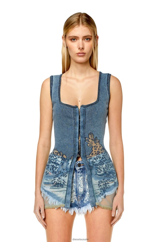 Diesel m-andia Apparel Blue Women 2XT44N885