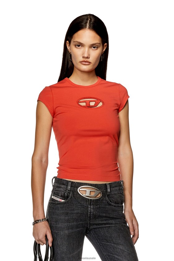 Diesel t-angie Apparel Red Women 2XT44N909