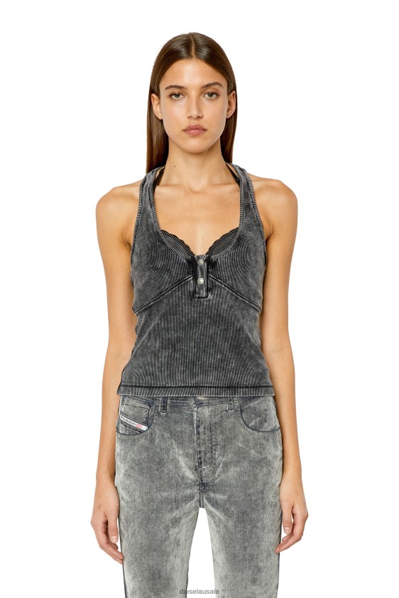 Diesel t-anielle Apparel Black Women 2XT44N944