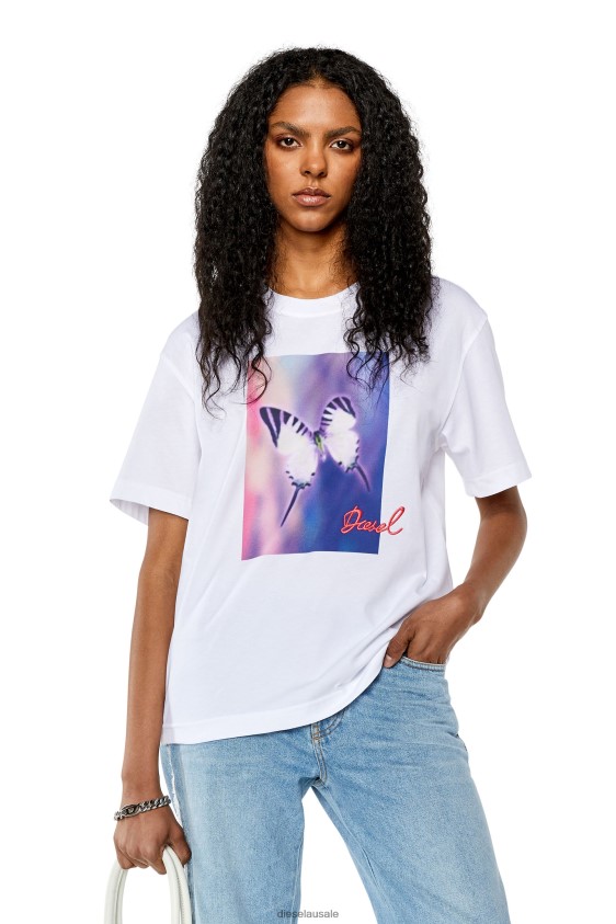 Diesel t-danny-l1 Apparel White Women 2XT44N931