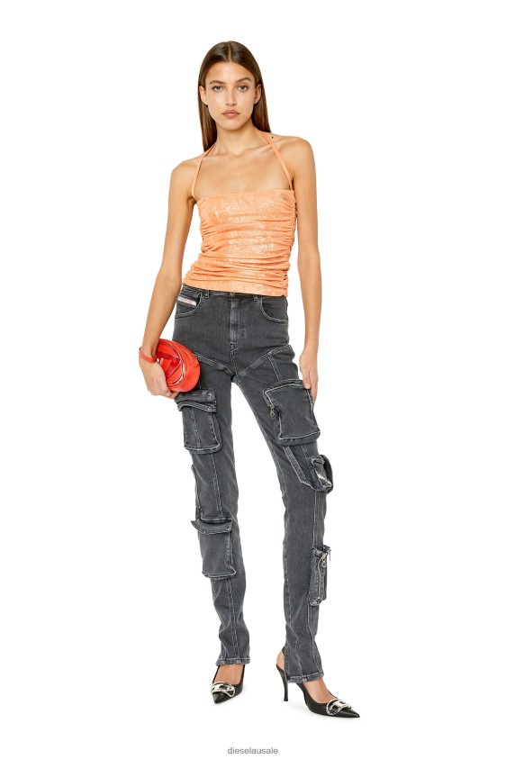 Diesel t-dru Apparel Orange Women 2XT44N952