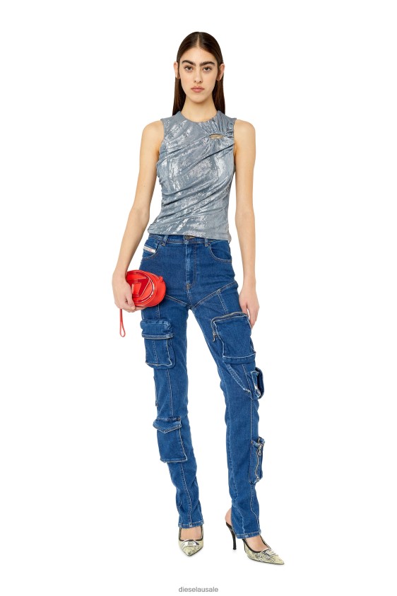 Diesel t-fruit Apparel Grey Women 2XT44N938