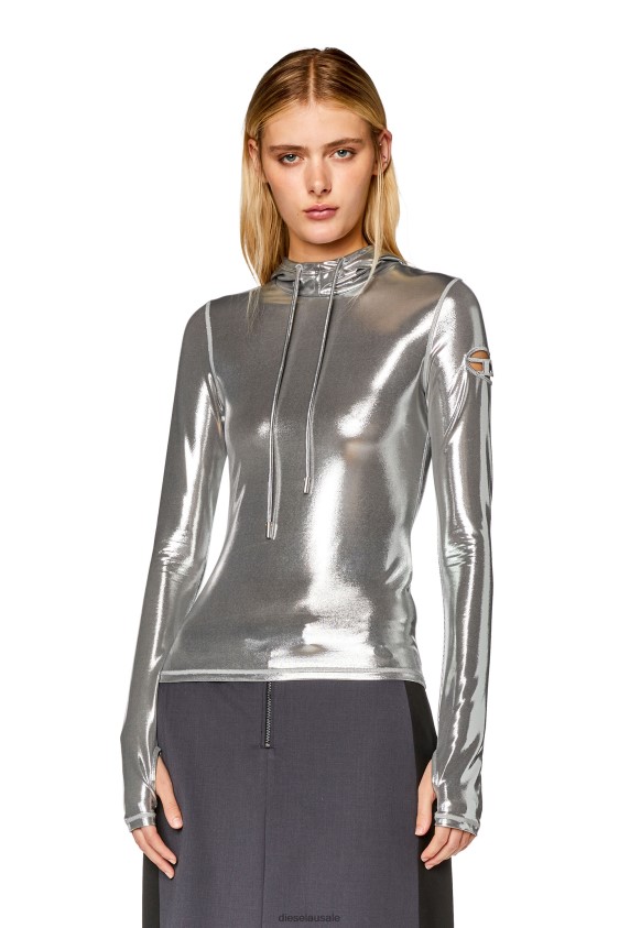 Diesel t-metal-l1 Apparel Silver Women 2XT44N930