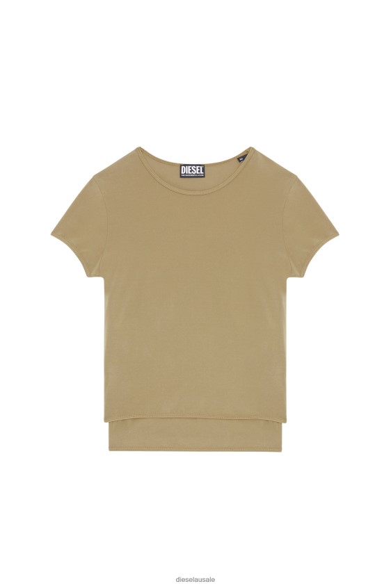Diesel t-olap Apparel Light Brown Women 2XT44N939