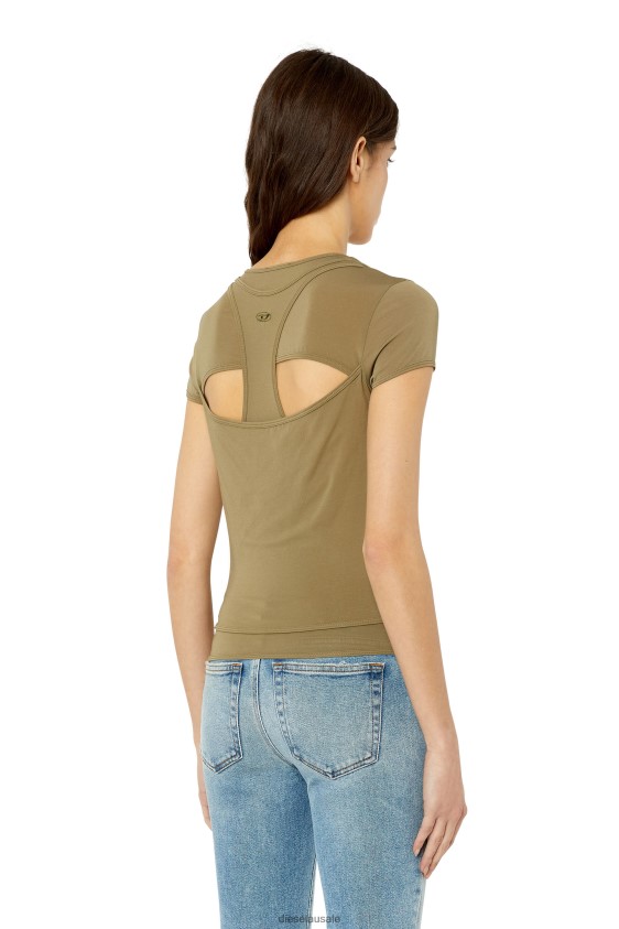 Diesel t-olap Apparel Light Brown Women 2XT44N939