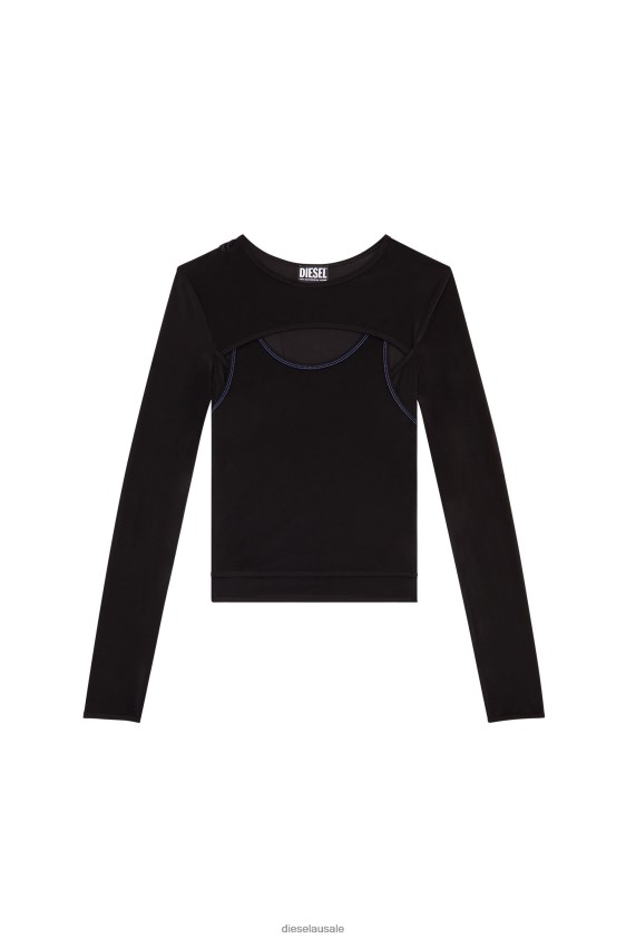 Diesel t-olay Apparel Black Women 2XT44N946