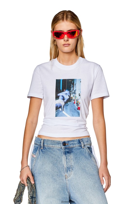 Diesel t-reg-l2 Apparel White Women 2XT44N926
