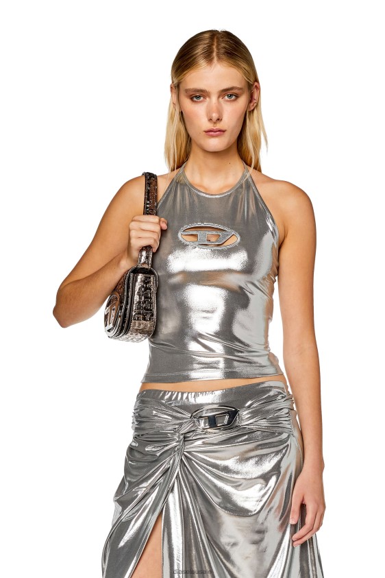 Diesel t-salila-od Apparel Silver Women 2XT44N919