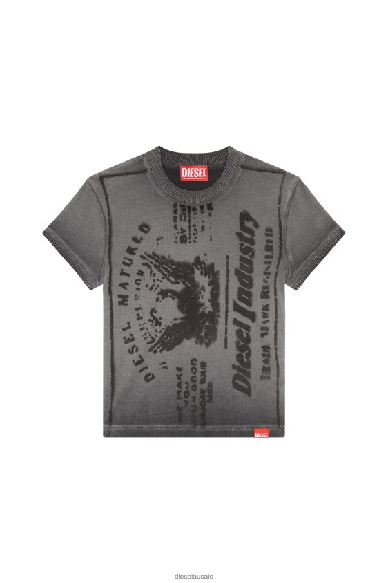 Diesel t-skinzy-l1 Apparel Grey Women 2XT44N924