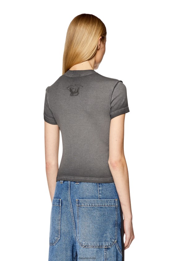 Diesel t-skinzy-l1 Apparel Grey Women 2XT44N924