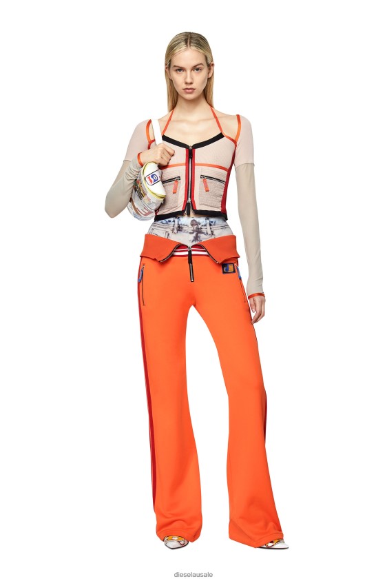 Diesel t-tokat Apparel Pink/Red Women 2XT44N918