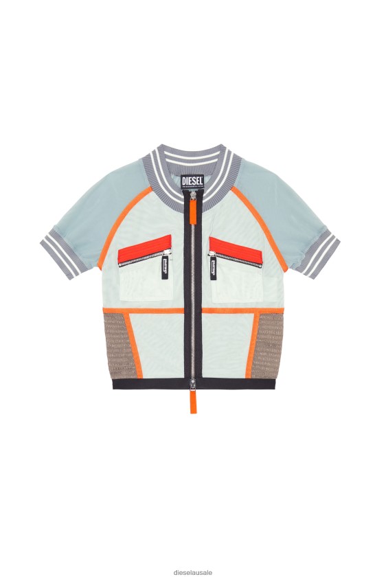 Diesel t-toky Apparel Orange/White Women 2XT44N912