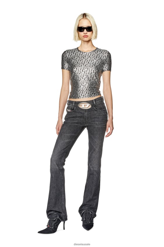 Diesel t-uncutie-long-l5 Apparel Dark grey Women 2XT44N920