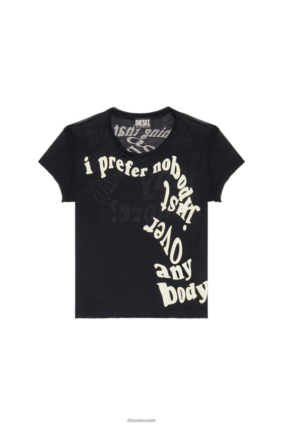 Diesel t-uncutie-raw Apparel Black Women 2XT44N945
