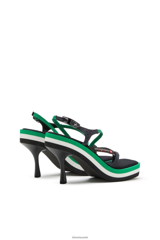 Diesel d-haway sdl Footwear Black/Green Women 2XT44N1108