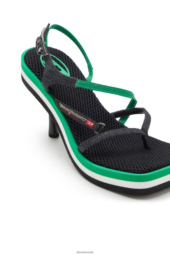 Diesel d-haway sdl Footwear Black/Green Women 2XT44N1108